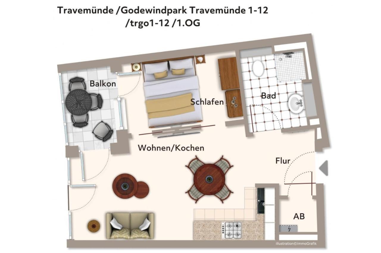 Godewindpark Travemuende Godewindpark Travemuende 1-12 Apartman Lübeck Kültér fotó